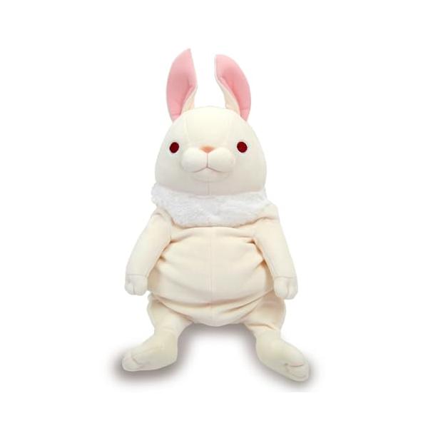 シナダグローバル もちシリーズ もちうさぎ 立ち耳 ホワイト (L) 22×22