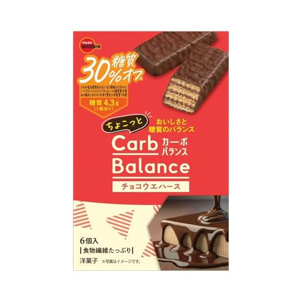 他サイト： ブルボン ちょこっとカーボバランスチョコウエハース 6個×5箱の商品画像