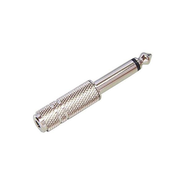 他サイト： φ3.5mm ステレオミニプラグ(メス)を⇒φ6.3mm モノラル標準プラグ(オス) に変換 PLG-N6202の商品画像