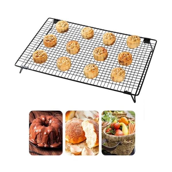 34cm×24cm/長さ4 x 幅3 cm/四角・Color:34cm×24cm・高品質最高の耐久性を維持しながら、日常使用のベーキングとして非常に優れた鉄製のラックです。コーティングが強化されて、すばやく簡単に洗えます。・使いやすいケーキ...