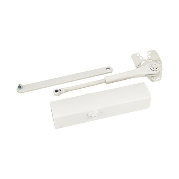リョービ 取替用ドアクローザー パラレル型 ストップ機能付き ホワイト S-202P WH