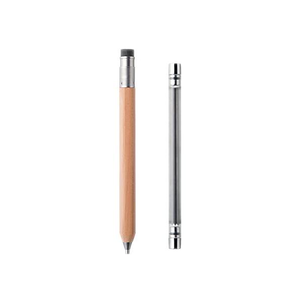 MUJI 無印良品 木軸シャープペン 13.6×1.1×1.1cm 芯径2mm HB 44302163