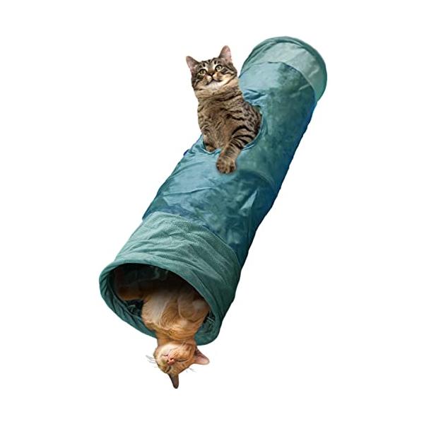 他サイト： 獣医師監修 Petpia 猫 トンネル 玩具 おもちゃ 一人遊び モケット生地 オックスフォードクロス 折りたたみ 直径25cm 長さ90cmの商品画像