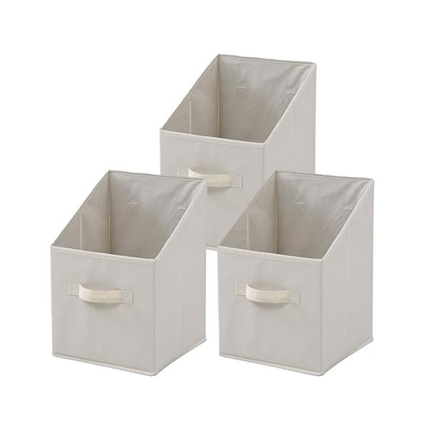 縦型3個ベージュ/幅25×奥行25×高さ38cm/YTCF-3PT(BE)・Color:ベージュStyle:縦型3個・パッケージ個数:1・カラーボックス対応横向きに置いたカラーボックスに対応しているサイズ感の収納ボックスです。3個セットで、...