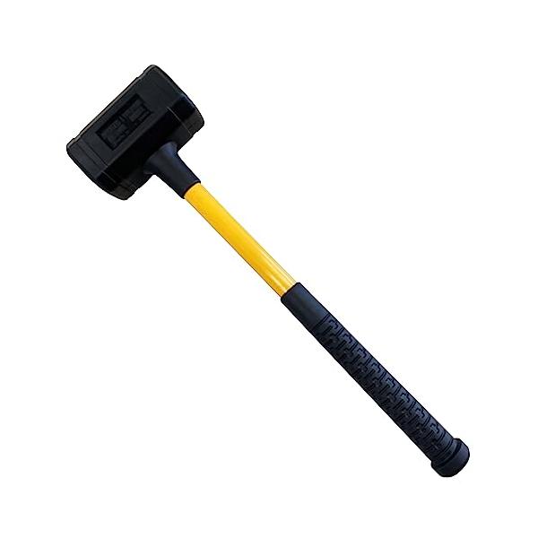 SK11(エスケー11) ウレタンショックレスハンマー 全長 510mm 両手で握れる長いソフトグリップ 4P