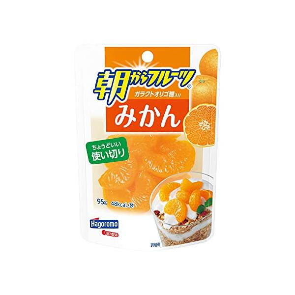 他サイト： はごろも 朝からフルーツ みかん(パウチ)95ｇ(4108)×6個の商品画像