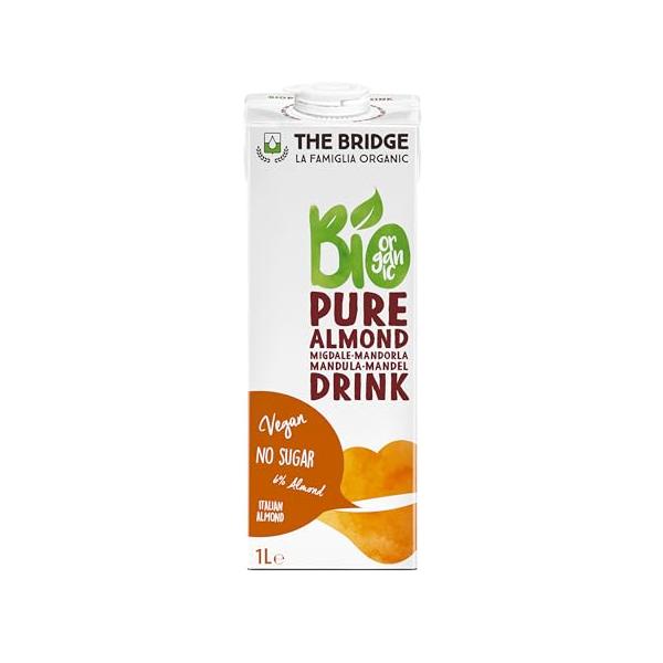 他サイト： ミトク ブリッジ 有機アーモンドドリンク 1000ml ×2本 (有機JAS認証品) (砂糖、添加物不使用)の商品画像