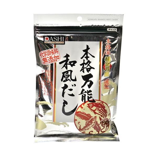 パッケージ個数:1・内容量:150g・原材料:食塩、砂糖、鰹節、酵母エキス、鯖節、粉末醤油、昆布粉末、椎茸粉末、鰹エキス、(原材料の一部に小麦、大豆含む)・商品サイズ(高さx奥行x幅):220mmx20mmx140mm