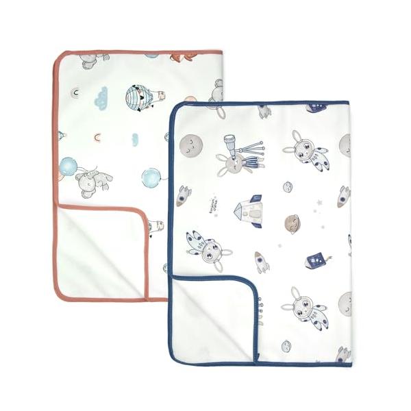 ウサギ＋象/50X70cm/LY23・Color:ウサギ＋象Size:50X70cm・?素材：綿100%+竹の繊維。デザイン可愛い大人気の可愛い柄で2枚組登場毎日使うオムツ替えシートだからデザインにはこだわりたいですね。毎日使用するおむつ替...