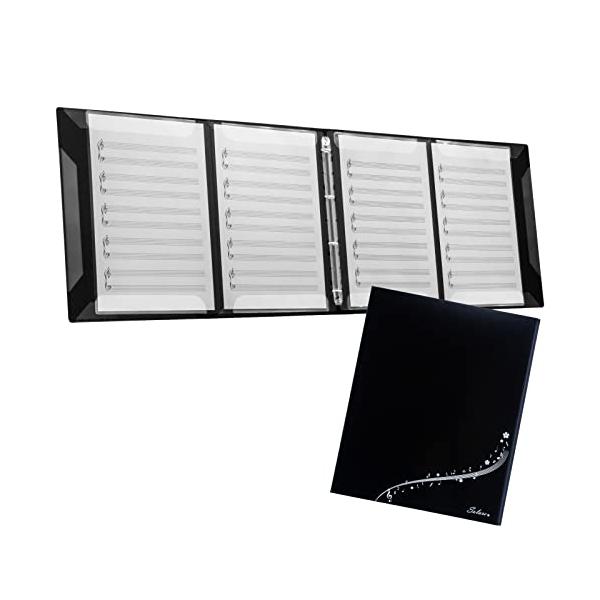 他サイト： Solare 楽譜ファイル 楽譜用ファイル 譜面ファイル 書き込める 楽譜入れ A4 4面 バンドファイルの商品画像