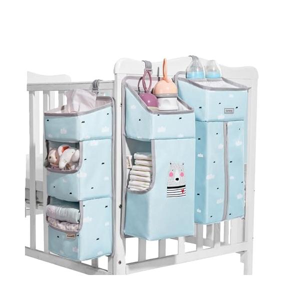 ブルー/1個 (x 1)/NB22197・Color:ブルー・パッケージ個数:1・『3IN1のおむつストッカー』バージョンアップジッパーで繋がってて、好きな組み合わせで2つと1つに分けて使えます・『七つの収納ポケット』赤ちゃんのおもちゃやお...