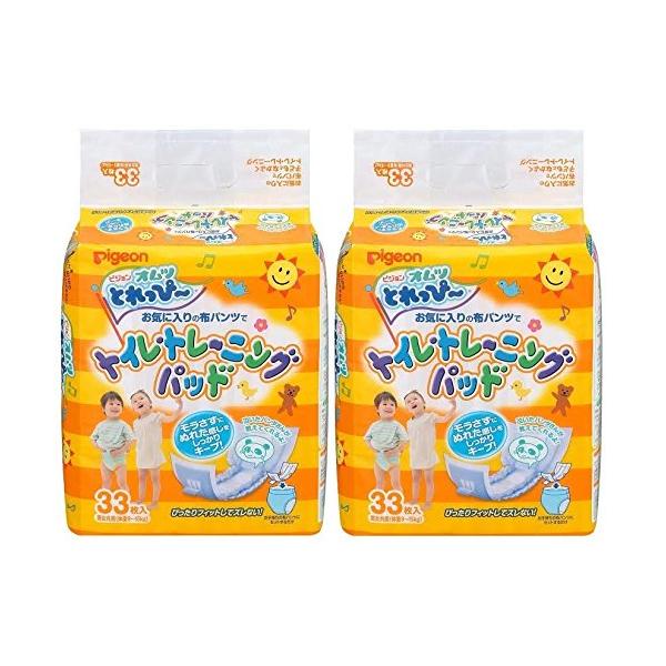 他サイト： まとめ買いピジョン オムツ とれっぴ~ トイレトレーニングパッド 33枚入×2個パックの商品画像