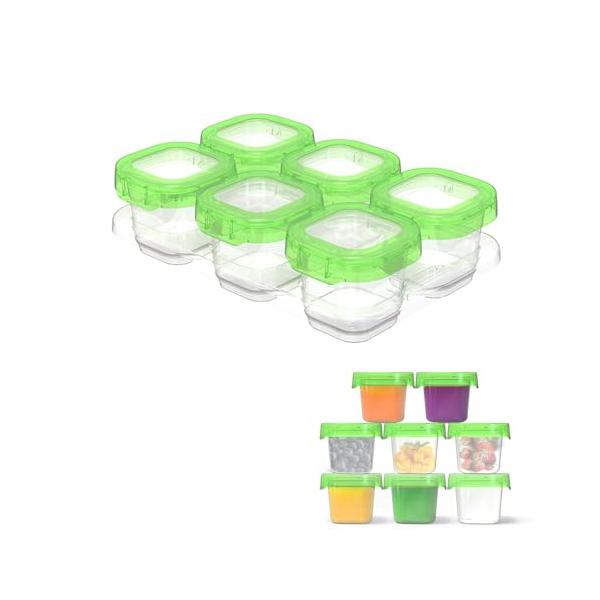 グリーンの色/-/-・離乳食 保存容器：赤ちゃんの成長には、すべての食べ物が重要です。私たちの離乳食保存容器セットは、赤ちゃんの健康的な食事のために設計されており、あなたの宝物に新鮮で安全なすべての食事を楽しむことができます。各セットには6...