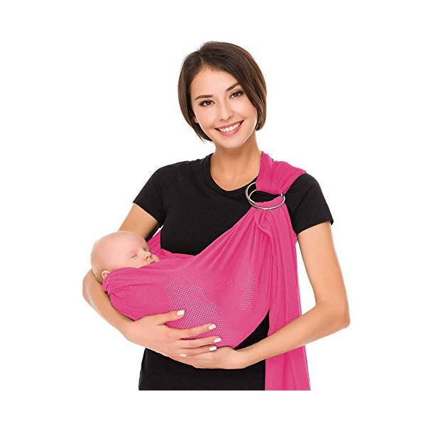 他サイト： CUBY ベビースリング メッシュ 抱っこ紐 新生児 超軽量 スリング だっこひも 対面抱き 腰抱き 横抱き 抱っこひも ベビーキャリア 首すわの商品画像