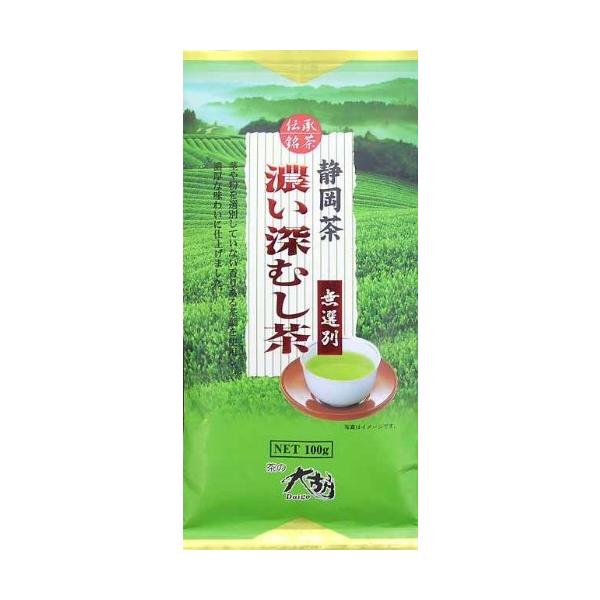 茶の大胡 濃い深むし茶無選別 100g