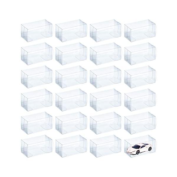 他サイト： MITUKE ミニカー ケース 24個 クリア ケースプロテクター 保管 収納 コレクション 41x43x82mm/24個 セットの商品画像