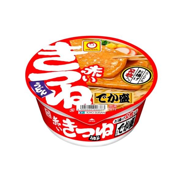 マルちゃん 赤いきつねうどん でか盛 東 ( 136g ×12個 ) カップ麺 うどん (あげ2枚 入り / 関東風だし ) カップうどん 大盛