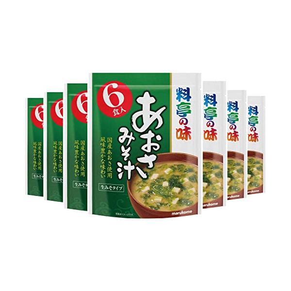 他サイト： マルコメ お徳用 料亭の味 あおさ 即席味噌汁 6食×7袋 国産あおさ使用の商品画像