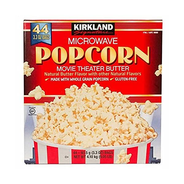 他サイト： Kirkland カークランドシグネチャー カークランド ＭＩＣＲＯＷＡＶＥ ポップコーン４４袋入り 93.5グラム (x 44) 白の商品画像