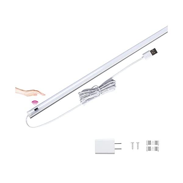 LED バーライト 60cm キッチンライト 9W 3000K 0.7cm超薄型 無段調光 タッチレス 手元灯 流し元灯 センサーライト 非接触