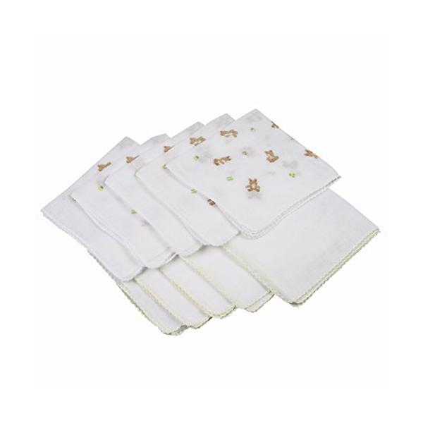 他サイト： イサム商会 綿100% ガーゼハンカチ アソート 31x31センチメートル (x 5) 10枚の商品画像