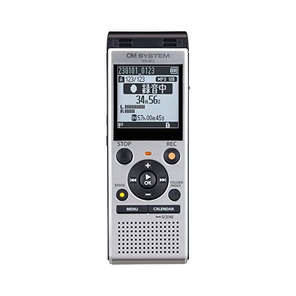 他サイト： OM SYSTEM/オリンパス オリンパス OM SYSTEM WS-882 SLV 語学学習/講義録音/会議録音/議事録/リニアPCM録音/外の商品画像