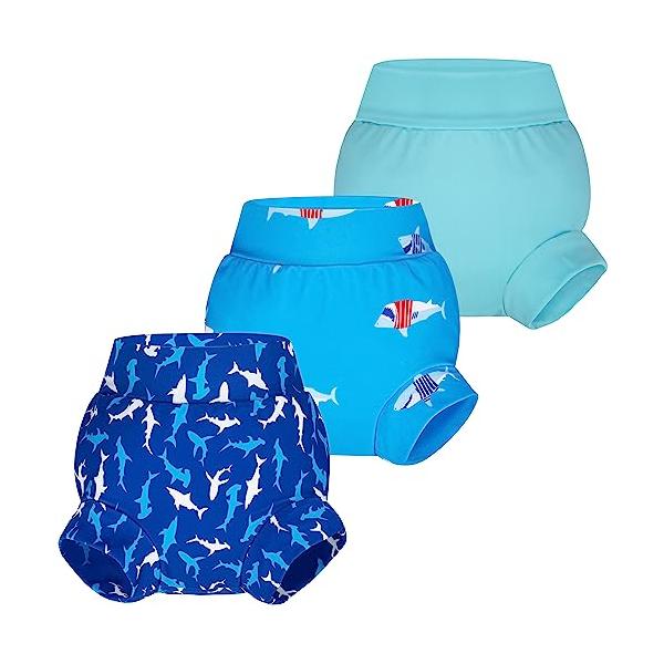 青/120/-・Color:青Size:120・快適で柔らかい素材ベビースイムダイパーは二重構造で、内側は92％ポリエステルと8％スパンデックスの柔らかいブレンド素材を使用しており、赤ちゃんのデリケートな肌に優しい触感を提供します。外側の防...