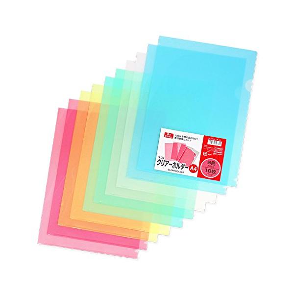 他サイト： プラス クリアーホルダーA4 10枚 色込み FL-174HO 88-107の商品画像