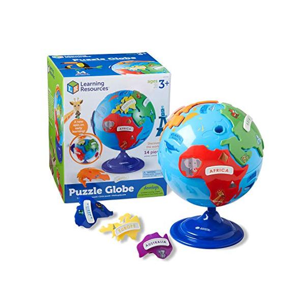 他サイト： TKクリエイト ラーニングリソーシーズ パズルグローブ 知育玩具 2歳~4歳向け 世界地図パズルゲーム TKZ71LR005 8 in diaの商品画像