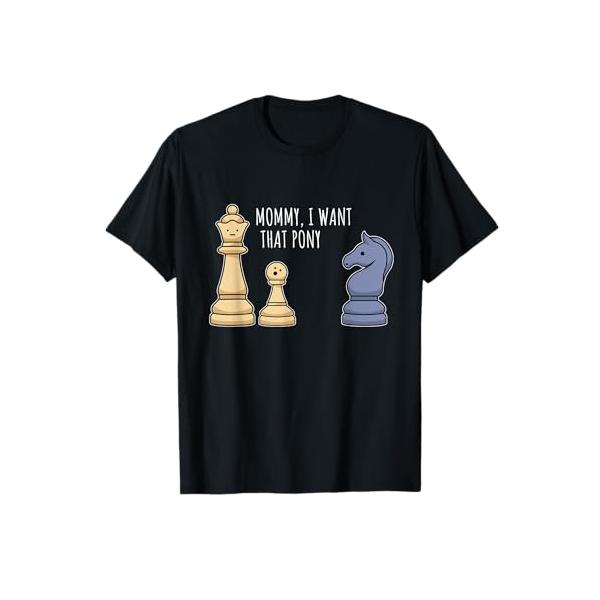 チェス プレーヤー チェスの駒 ママ うま 母 Tシャツ
