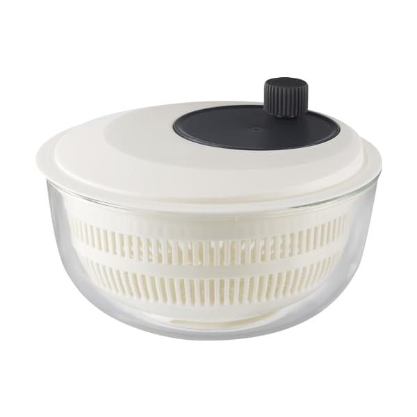 他サイト： iwaki(イワキ) 耐熱ガラス サラダスピナー 野菜水切り器 ボウル ベーシック K345SSの商品画像