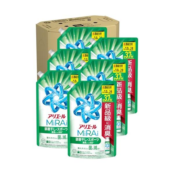 アリエール 洗濯洗剤 MiRAi 超濃縮コンパクト洗剤 部屋干し＆スポーツ
