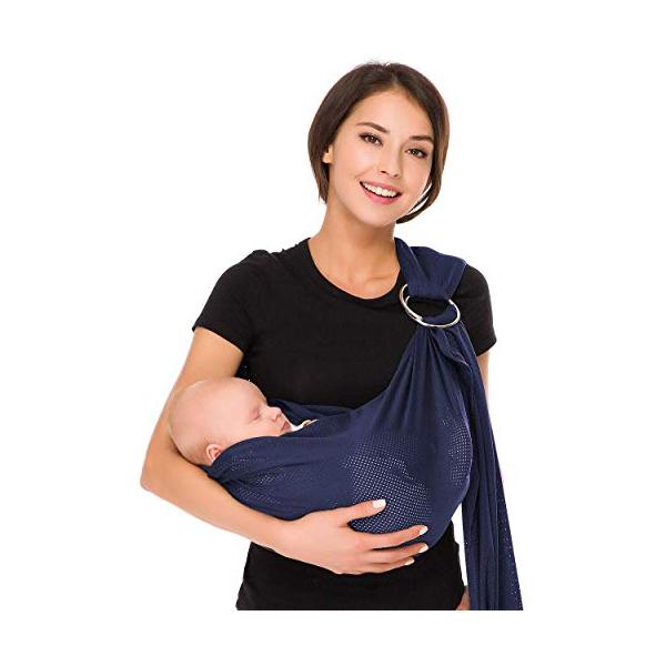 他サイト： CUBY ベビースリング メッシュ 抱っこ紐 新生児 超軽量 スリング だっこひも 対面抱き 腰抱き 横抱き 抱っこひも ベビーキャリア 首すわの商品画像