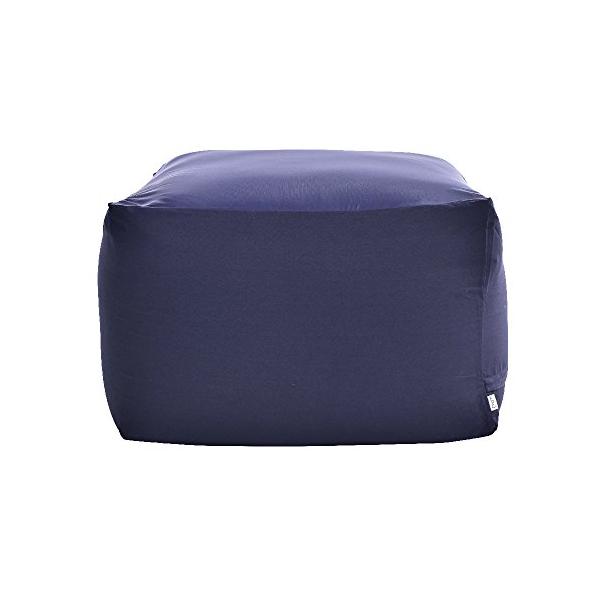 フレックス販売 ビーズクッション カバー単品 ネイビー キューブ M