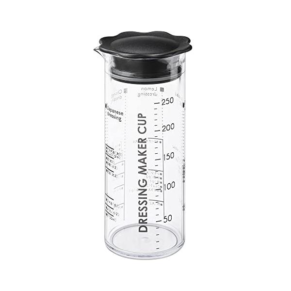 アンドエヌイー(&NE) ドレッシングメーカーカップ nikii クリア 250ml