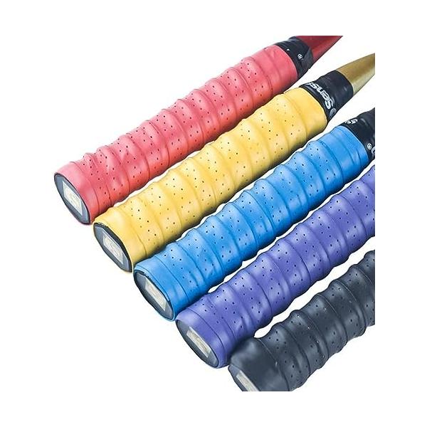 他サイト： Senston テニスバドミントングリップテープ滑り止め 多孔型 超吸収タイプグリップ 5本入の商品画像