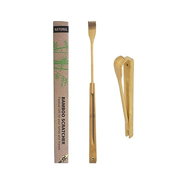 他サイト： 孫の手 まごのて 折りたたみ式 WOVTE 炭化竹孫の手 竹製1枚の商品画像