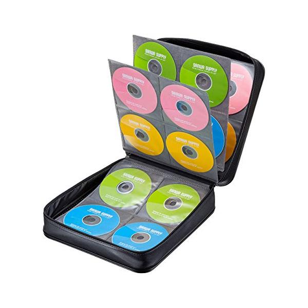 サンワサプライ(Sanwa Supply) メディアケース Blu-ray対応 セミハード BD/DVD/CD 320枚収納 ブラック FCD-