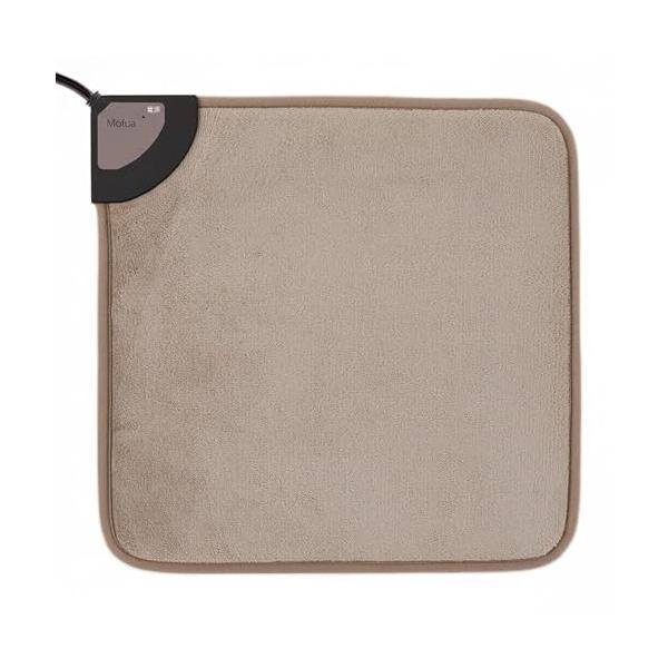 40×40グレイジュ/-/MFM401H-H・Style:40×40・パッケージ個数:1・足元暖房 ミニホットマット：メイクやヘアセットなど準備のときの足元に、デスクワークやゲーム中の座布団替わりに・腰回りまでカバーするちょうどいいサイズ：...