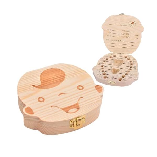 -/-/FU826・製品仕様乳歯ケース×1。素材：木製。サイズ：幅125mm×縦11.5mm×高さ29mm。・天然木製乳歯ケース高品質な天然木材で作られた歯箱は防湿、防虫、耐腐食性に優れ、衝撃にも強い。滑らかな輪郭と職人技が光るデザインで、...