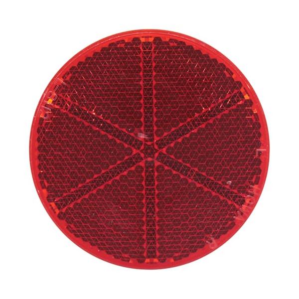 他サイト： 和気産業(Waki) 反射板 リフレクター 直径107mm 厚み10mm レッド 注意喚起 工場 駐車場 R-100 Z-17の商品画像