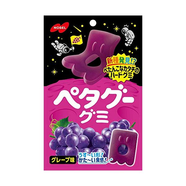 他サイト： ノーベル製菓 ペタグーグミ グレープ味 50g ×6袋の商品画像
