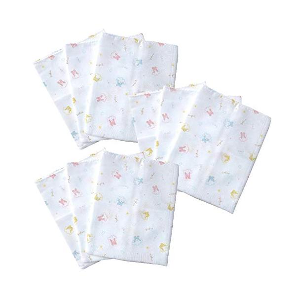 他サイト： エンゼル ベビー ガーゼハンカチ3枚入り×3セット（プリント） 綿100% 日本製 ふわふわやさしい肌ざわりの商品画像