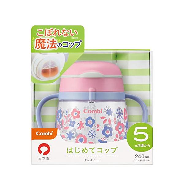 他サイト： コンビ ラクマグ はじめてコップ フラワー ピンク 1個 (x 1)の商品画像