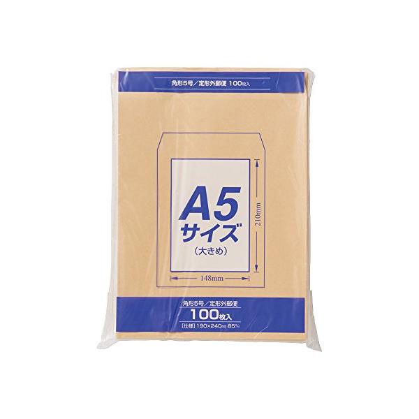 他サイト： マルアイ 封筒 A5 角形5号 角5 茶封筒 クラフト封筒 100枚 PK-Z158の商品画像