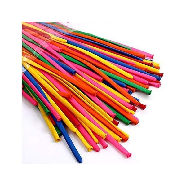 CINECE 細長風船 長いマジークバルーン 魔術風船 アート ペンシル ツイストバルーン 色ランダム (50個セット)