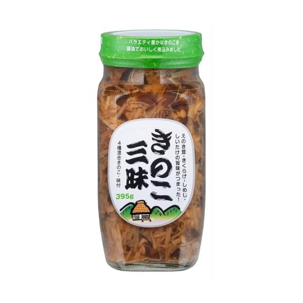 原材料:きのこ（えのきたけ、きくらげ、しめじ、しいたけ）、しょうゆ、（小麦・大豆を含む）、砂糖、食塩/調味料（アミノ酸等）、クエン酸、増粘多糖類、酸化防止剤（ビタミンC）・商品サイズ(高さx奥行x幅):6.5cm×14cm×6.5cm