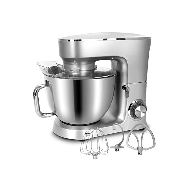 スタンドミキサー・卓上ミキサー・ステンレス製・8L Amazon | KALELAISU スタンドミキサー 8L大容量ボウル 7段階変速 99分