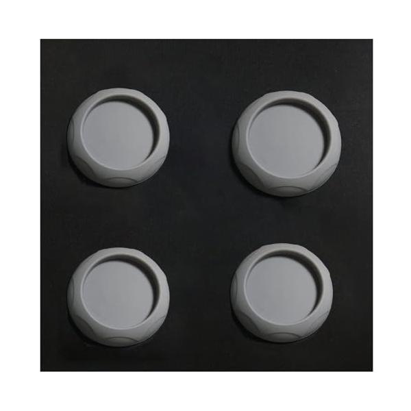 グレー/丸い形/-・Color:グレー・?規格：材質 シリコン（安全な非毒性）、パッドの外径約8cm、パッドの内径約4.8cm、厚さ1.5cm・?4個セット：ベビー用ゲート、ペット用ゲートを取り付けることだけではなく、シャワーカーテンにも対...