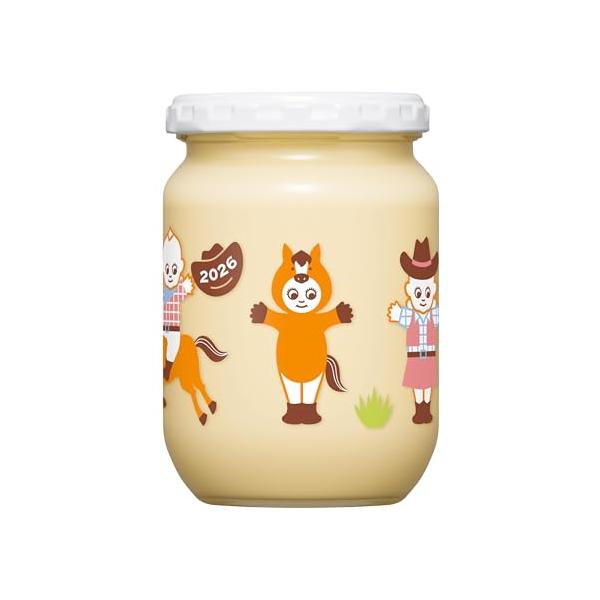 薄橙/1個/-・Size:1個PatternName:新年 午(うま)デザイン・食用植物油脂(国内製造)、卵黄、醸造酢、食塩、香辛料/調味料(アミノ酸)、香辛料抽出物、(一部に卵・大豆・りんごを含む)・卵・大豆・りんご・大さじ約1杯(15g...